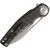 Dreamtech Button Lock Folding Knife Satin M390 Sheepsfoot/Bronze Anodized Striped Titanium DTK4130BF