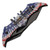 2-Blade Eagle Spring Assisted Open Folding Knife Black Stainless Blades 300609US