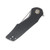 Grissom Knife & Tool SMKW Exclusive Baby Zeus Folding Knife Carbon Fiber Handle Satin Tanto GKTBZ-CFT-SAT