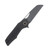 Grissom Knife & Tool SMKW Exclusive Baby Zeus Folding Knife Carbon Fiber Handle Dark STN WSH Sheepsfoot GKTBZ-CFS-DSW
