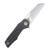 Grissom Knife & Tool SMKW Exclusive Baby Zeus Folding Knife Carbon Fiber Handle Stonewash Sheepsfoot GKTBZ-CFS-SW