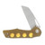 Grissom Knife & Tool SMKW Exclusive Baby Zeus Folding Knife Ultem Handle Satin Sheepsfoot Blade GKTBZ-ULTS-SAT