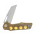 Grissom Knife & Tool SMKW Exclusive Baby Zeus Folding Knife Ultem Handle Satin Sheepsfoot Blade GKTBZ-ULTS-SAT