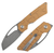 Tenable Goblin L Linerlock Folding Knife Water Ripple Damascus/Bronze Anodized Aluminum B3016A2