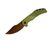 Tenable Orion Linerlock Folding Knife CNC-Milled Rose Gold Nitro-V/Green Aluminum B1089C2