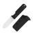 Kizer Abrams Fixed Knife Black and Orange G-10 Handle 3.12in Satin 14C28N Blade
