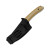 Kizer Momo Fix 3 Brown-Black Norplex Ultrex Micarta and Carbon Fiber Handle
