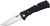 SOG Trident Mini AO Folder Black GRN W/ Groove Handle Satin Clip Point Blade