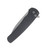 Pro-Tech Malibu Button Lock Flipper (Wharncliffe, Battleworn Black) PT5305-BW