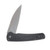 Pro-Tech Malibu Button Lock Flipper (Wharncliffe, Battleworn Black) PT5305-BW