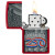 Zippo Lighter America 250th Ann. Stars and Stripes Design- Candy Apple Red