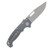 Demko Knives AD20 Slim Folding Knife Magnacut Clip Point - Gray G10 AD20SLIM-MC-CLIP-G10-GRAY