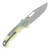 Demko Knives AD20 Slim Folding Knife Magnacut Clip Point - Natural G10 AD20SLIM-MC-CLIP-G10-NATURAL
