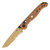 Columbia River M16-10XD Folder Tan GRN Handle TiNi 8Cr14MoV Veff Serrated Blade CRM16-10XD