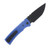 Chaves Knives Blue Label Redencion T.A.K. Tanto / Satin / Blue G-10 CK-1A2-2C2A-4C1-5F
