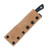 Lishen Knives Northern Scalpel Fixed Blade Blue Canvas Micarta Handle Aluminum Pins LKNECMHAP