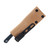 Lishen Knives Mini Northern Scalpel Fixed Blade Blue Canvas Handle Aluminum Pins LKNEBCHANDLP