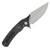 Beans Blades Javelin Folder - Carbon Fiber Dark Matter Handle Satin M390 Blade BBJAVELINCFDM