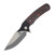 Beans Blades Javelin Folder -  Fat Carbon Lava Flow Handle Satin M390 Blade BBJAVELINFCLF