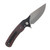 Beans Blades Javelin Folder -  Fat Carbon Lava Flow Handle Satin M390 Blade BBJAVELINFCLF