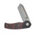 Beans Blades Mini Warrior Folder Fat Carbon Mars Valley Handle Black PVD Blade BBWARRIORMFCMVS