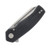 Beans Blades Mini Warrior Folder Fat Carbon Black Dunes Handle Satin M390 Blade BBWARRIORMFCDMS