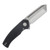 Beans Blades Mini Warrior Folder Fat Carbon Purple Haze Crosscut Handle Satin M390 Blade BBWARRIORFCPHCS