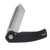 Beans Blades Mini Warrior Folder Fat Carbon Purple Haze Crosscut Handle Satin M390 Blade BBWARRIORFCPHCS
