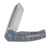 Beans Blades Mini Warrior Folder - TI Flame Smooth Body Handle Satin M390 Blade BBWARRIORTIFSBS