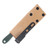 Lishen Knives Little Holston Sheepsfoot Fixed Blade Forest Green G-10 Handle Aluminum Pins LKN0GGRHAPSF