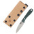 Lishen Knives Little Holston Sheepsfoot Fixed Blade Forest Green G-10 Handle Aluminum Pins LKN0GGRHAPSF