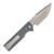 Chaves N.T.A.K. Redencion Charcoal Gray Handle Elmax Satin Tanto Blade CK-1D2-2B2A-1C0-15F