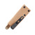 Lishen Knives Little Holston Fixed Blade Knife Drop Point Matte Natural Canvas with Brass Pins LKNNVNCTHBPDP