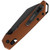 Kershaw Mini Iridium DuraLock Folding Knife Black Oxide D2/Bronze Aluminum KS2051RBRZBW