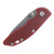 Hinderer XM-18 3.25 Non Flipper Folding Knife Magnacut Spanto/Red G-10 and Working Finish Titanium KXM325SPANFTWWFRD
