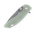 Hinderer XM-18 3.25 Flipper Folding Knife Magnacut Spanto/Translucent Green G-10 and Working Finish Titanium KXM325SPANFWFTG