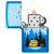 Zippo Forest Flicker Camping Design High Polish Blue ZP47214