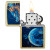 Zippo Blue Sea Dragon Design Street Brass ZP47178