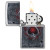 Zippo Red Crackle Ace of Spades Brush Chrome ZP47185