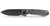 Vosteed TiSlim Raccoon Crossbar Lock Folding Knife Black Stonewash 154CM/Dim Gray Titanium A4505