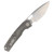 Vosteed Psyop Top Linerlock Folding Knife (SW Elmax Green Micarta) A2213