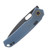 Vosteed Psyop Top Linerlock Folding Knife (Black SW Elmax Blue Ti) A2205