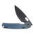 Vosteed Psyop Top Linerlock Folding Knife (Black SW Elmax Blue Ti) A2205