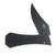 Auxiliary MFG. Pocket Bowie Crossbar Folder Black Aluminum - Production AUX008ALBWBL