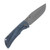 McNees PM Mac 2 3" Blade Stonewash Drop Point Magnacut Blue Atomic Rock with Stonewash Hardware MCN3DPBLATRK