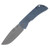 McNees PM Mac 2 3" Blade Stonewash Drop Point Magnacut Blue Atomic Rock with Stonewash Hardware MCN3DPBLATRK