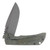 McNees PM Mac 2 3" Blade Stonewash Drop Point Magnacut Green Bronze Atomic Rock with Stonewash Hardware  MCN3SPGNBZATRK