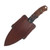 Half Face Blades Disaster Jr Fixed Blade Black Burlap Micarta Black G10 Copper-Brown Canvas Micarta Pin Striping Copper Camo Carbon Split Mesquite HFDJBBMCPBRPS