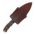 Half Face Blades Disaster Jr Fixed Blade Black Burlap Micarta Black G10 Copper-Brown Canvas Micarta Pin Striping Copper Camo Carbon Split Mesquite HFDJBBMCPBRPS