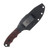 Half Face Blades Disaster Jr Fixed Blade Red-Black G10 Allen Bolts Textured Grip HFDJRDBKTXT